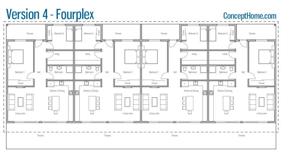 house design duplex-house-plan-ch263D 32