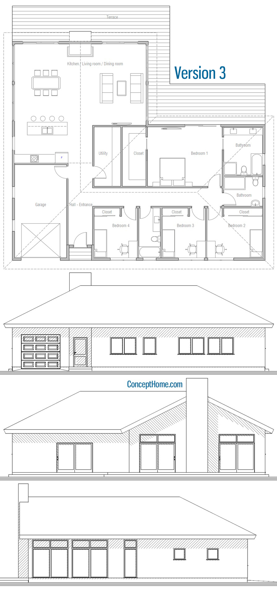 house design house-plan-ch450 22