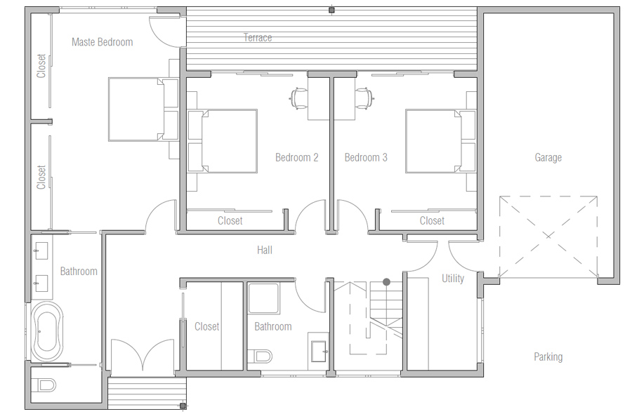  Home  Plan  CH517 House  Plan 