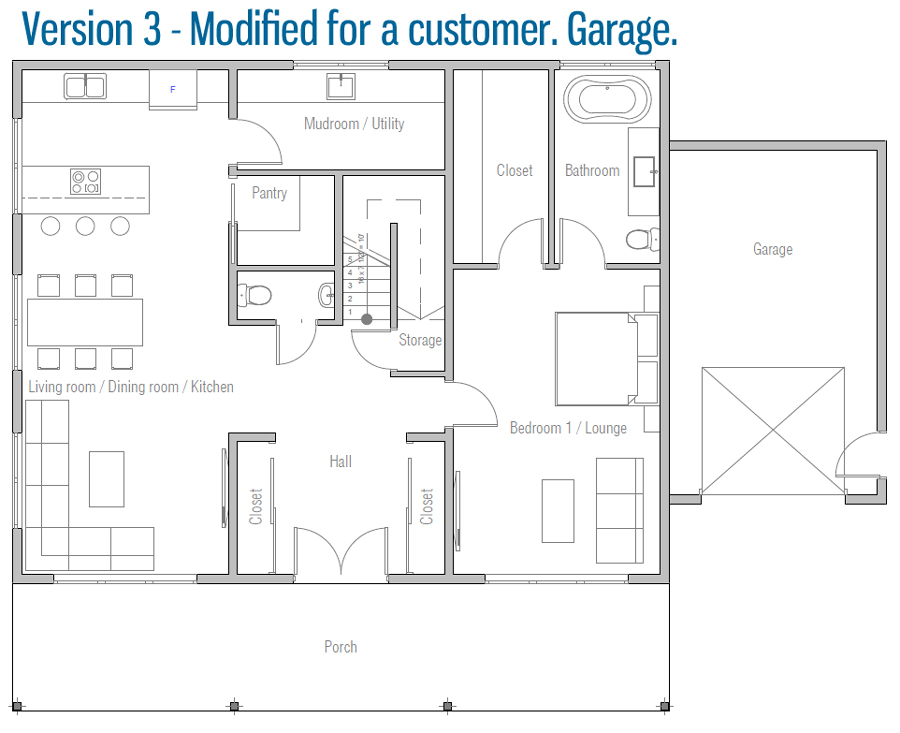 Home Floor Plan CH600 House Plan